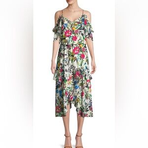 Parker Multicolor Floral High Low Dress